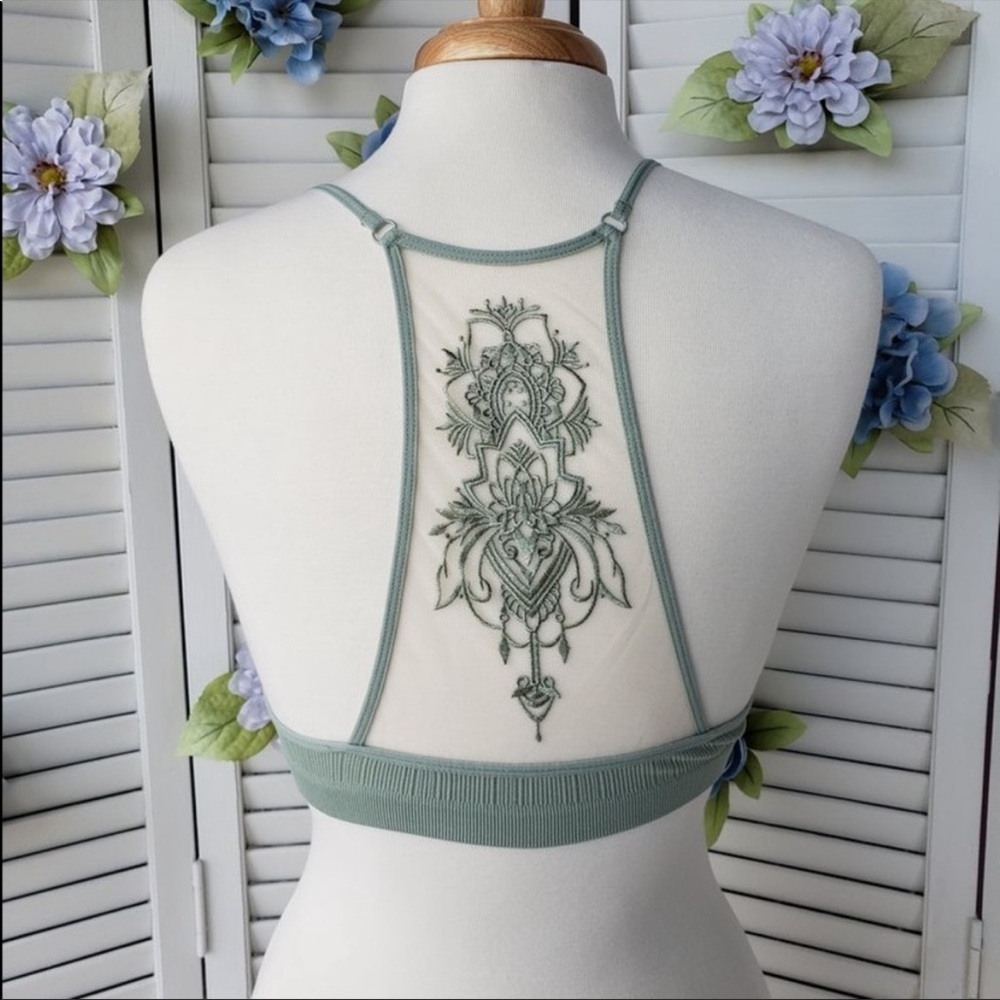 Tattoo Mesh Racerback Bralette - Picture 5 of 6